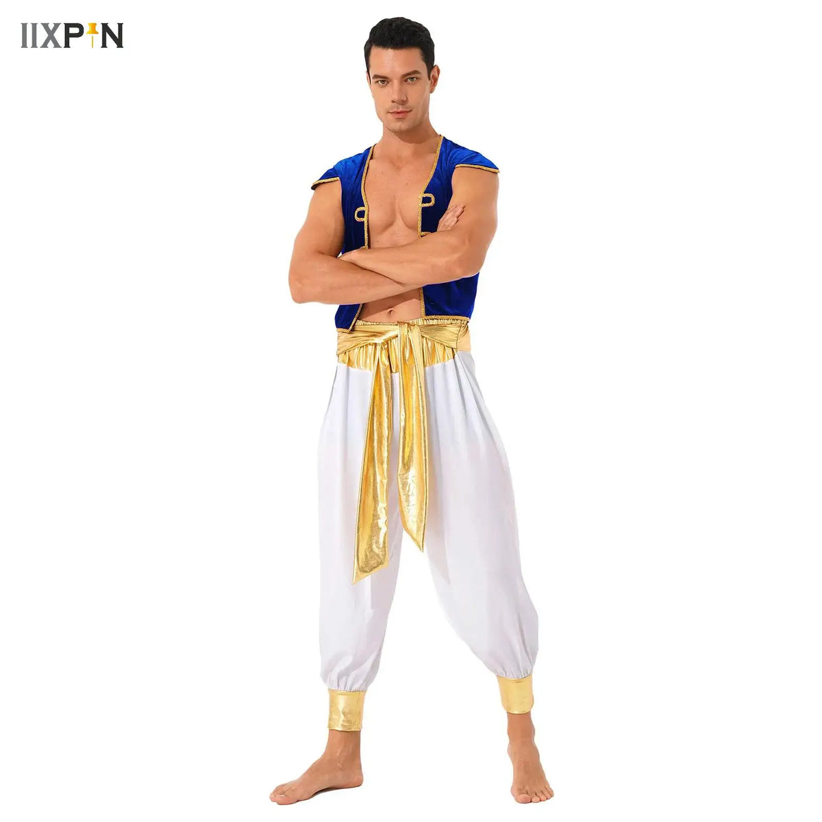 Arabian Prince Costume – Men’s Aladdin Cosplay Outfit for Halloween