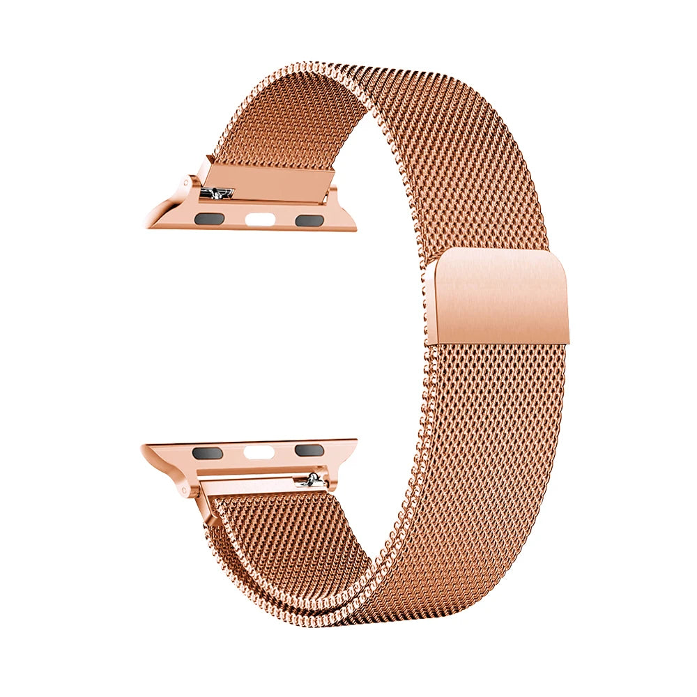 Milanese Stainless Steel Watch Band – Magnetic Bracelet for Apple Watch Series