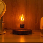Magnetic Levitation LED Lamp – Floating Glass Bulb for Desk Decoration