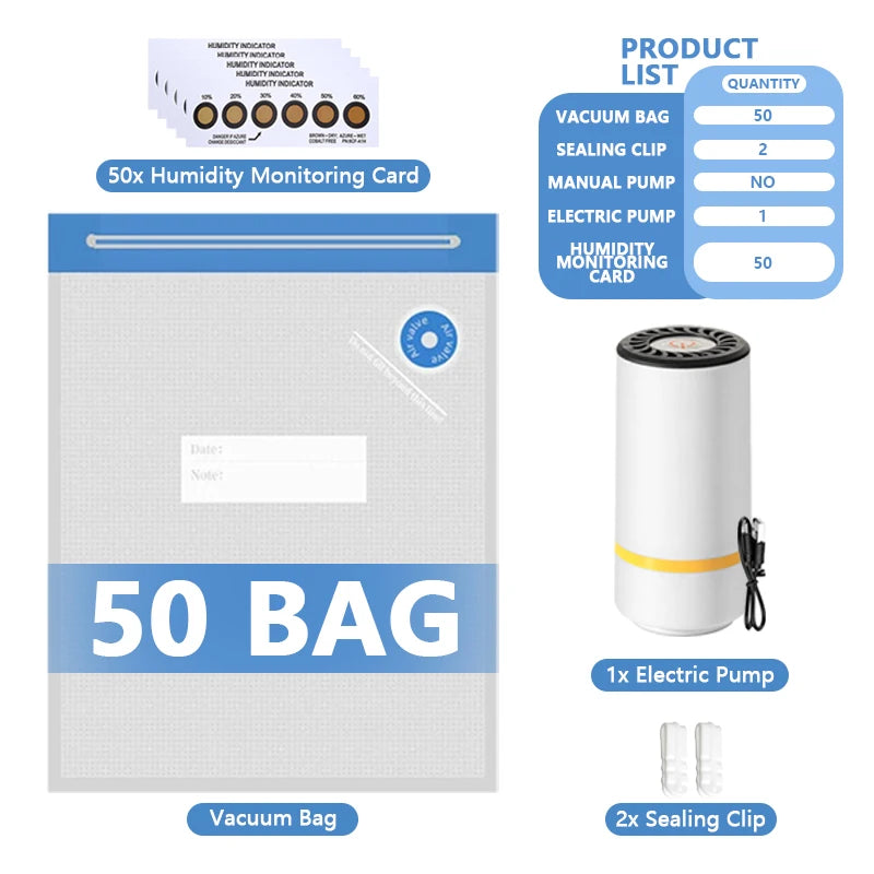 Filament Vacuum Storage Bags – Moisture-Proof Seal for 3D Printer Materials