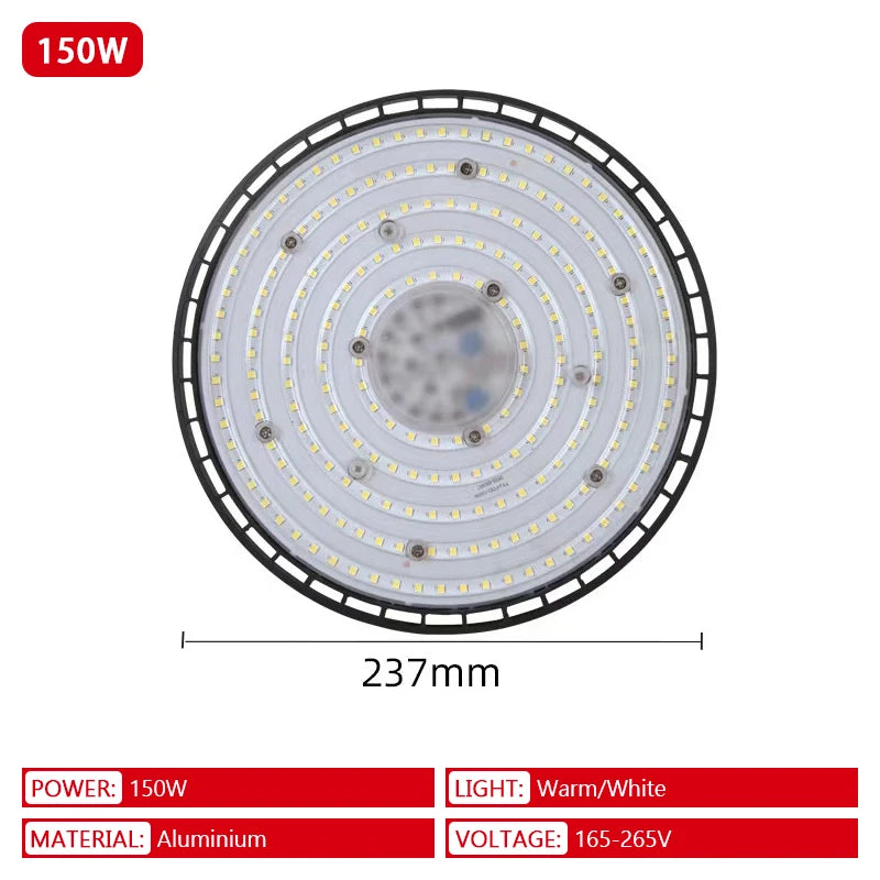 UFO LED High Bay Light – Industrial Power for Warehouse and Garage Lighting