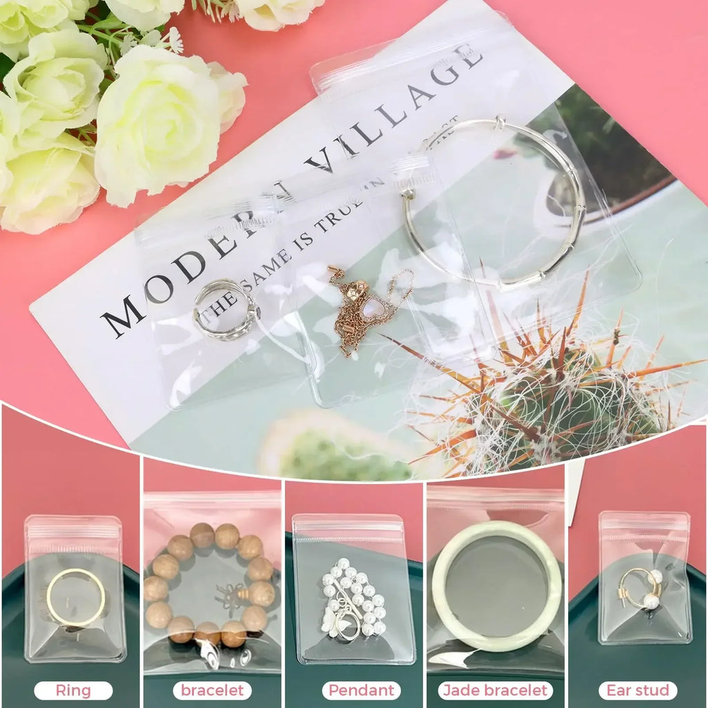 Transparent PVC Jewelry Pouches – Anti-Oxidation Bags for Storage