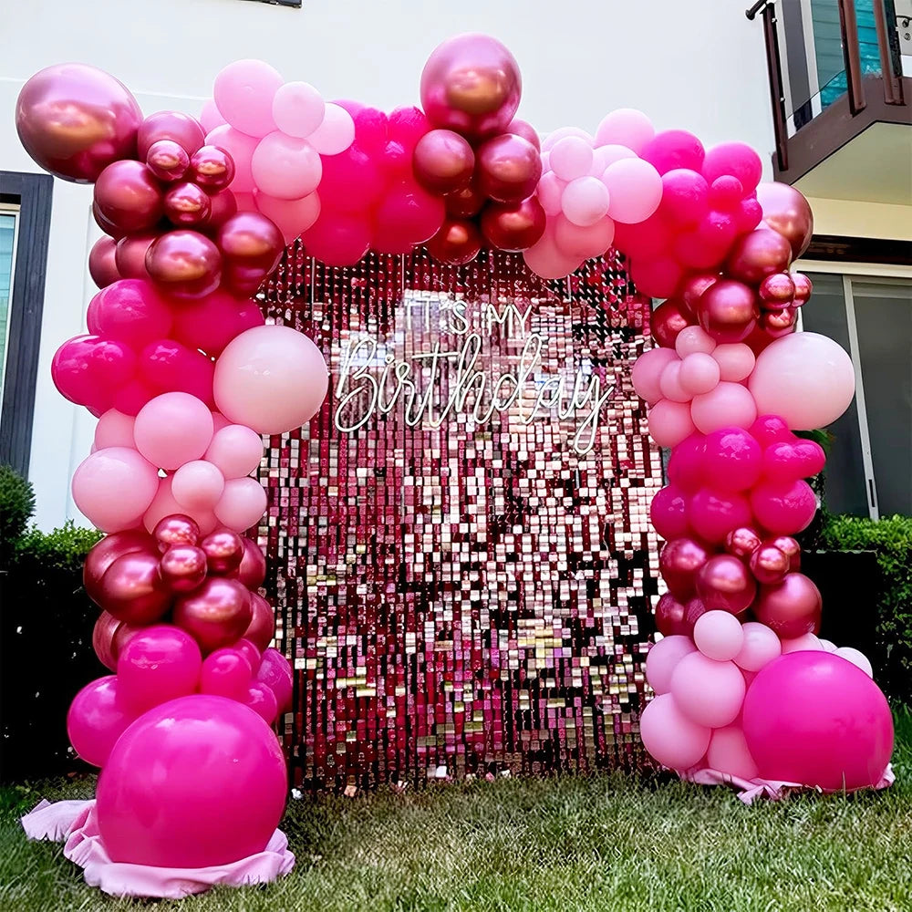 Metallic Assorted Balloons – Decorative Party Decor for Weddings and Birthdays