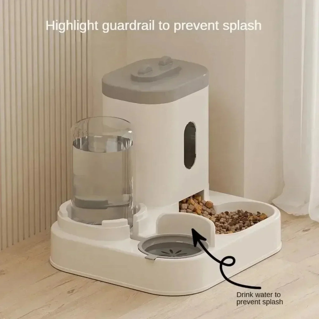 Automatic Pet Feeder – Large Capacity Water Fountain for Dogs and Cats
