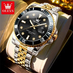 Stainless Steel Quartz Watch – Luminous Calendar Wristwatch for Business Men