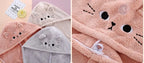 Microfiber Cat Ear Hair Towel – Quick Dry Absorbent Turban for Bath and Shower