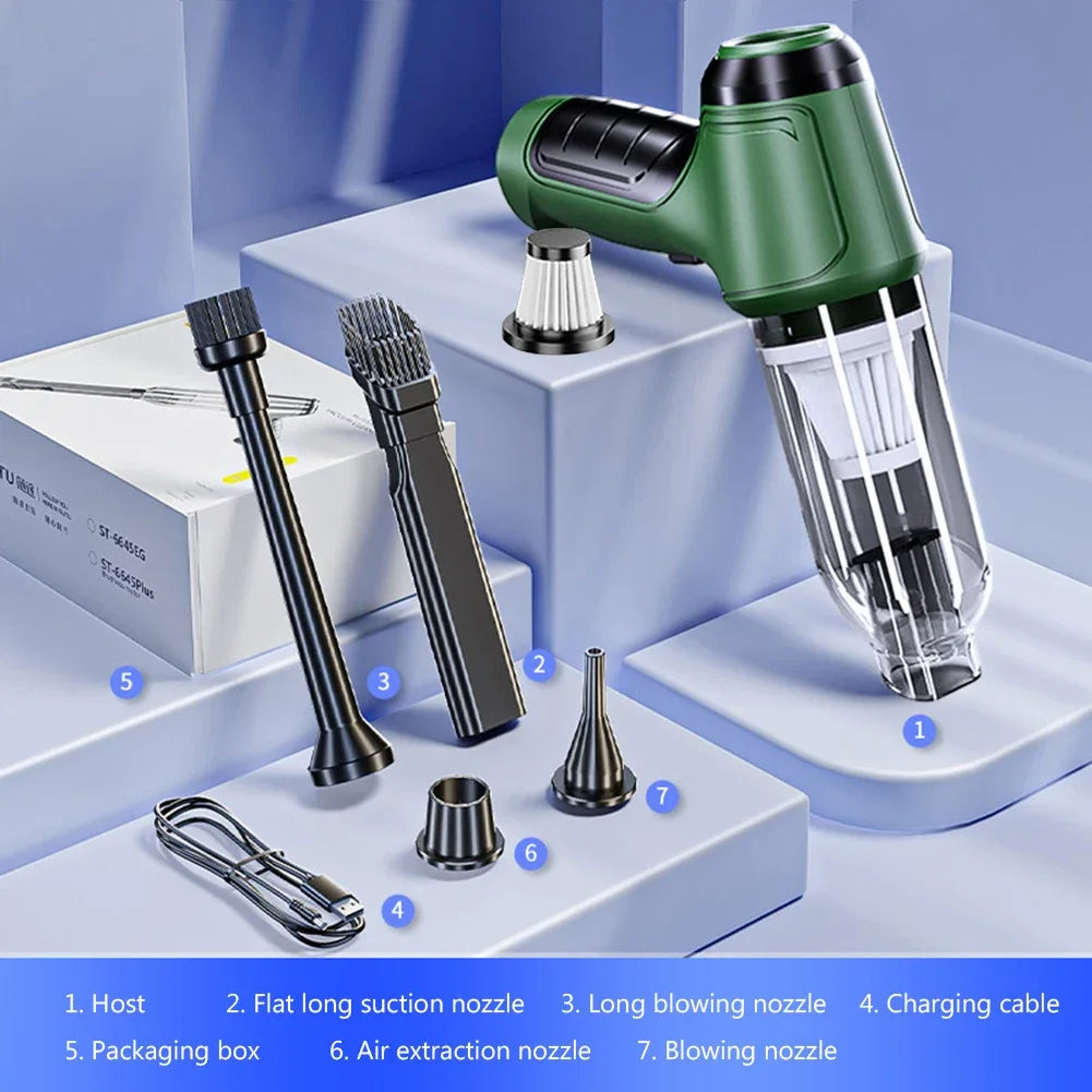 Portable Handheld Vacuum – Wireless Wet and Dry Cleaner for Car and Home