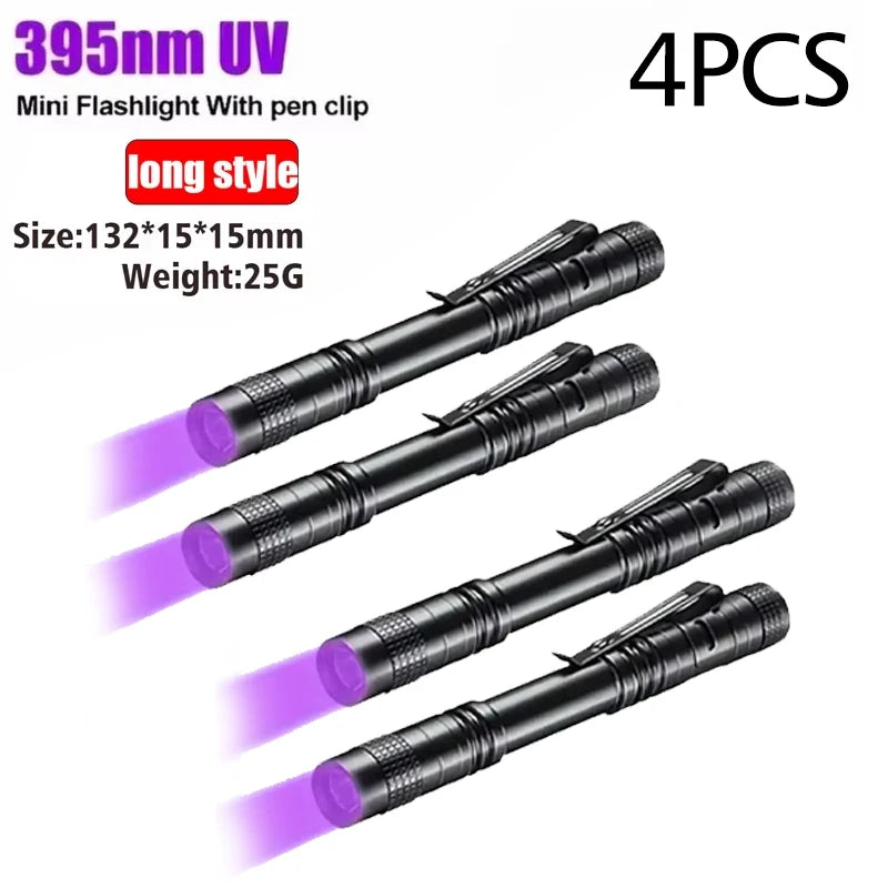 UV Flashlight 395nm – Portable Ultraviolet Torch for Pet Urine and Scorpion Detection