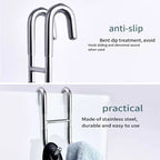 Stainless Steel Towel Rack – S-Shape Over-the-Glass Hook for Bathroom