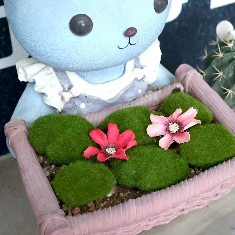 Artificial Foam Moss Stones – Decorative Green Rocks for Micro Landscapes