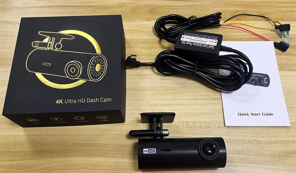 4K WiFi Dash Cam – UHD Car Video Recorder for 24H Parking Surveillance