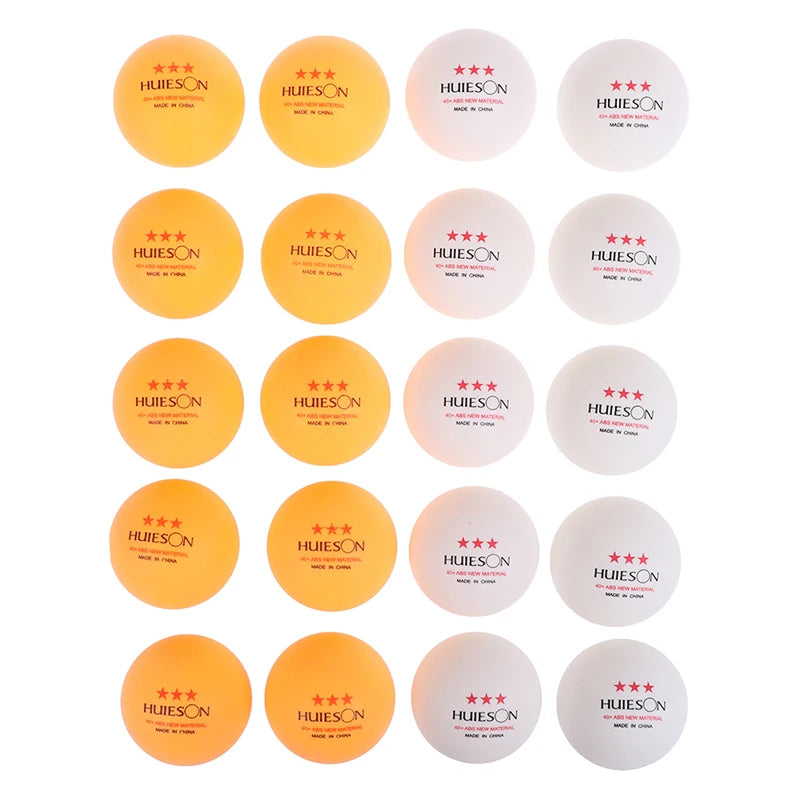 3-Star Table Tennis Balls – 40mm ABS Plastic for Professional Training