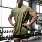 Mens Sleeveless Sports Tank – Quick-Dry Breathable Vest for Gym Training