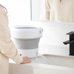 Portable Folding Washing Machine – Ultrasonic Mini Washer for Travel and Home