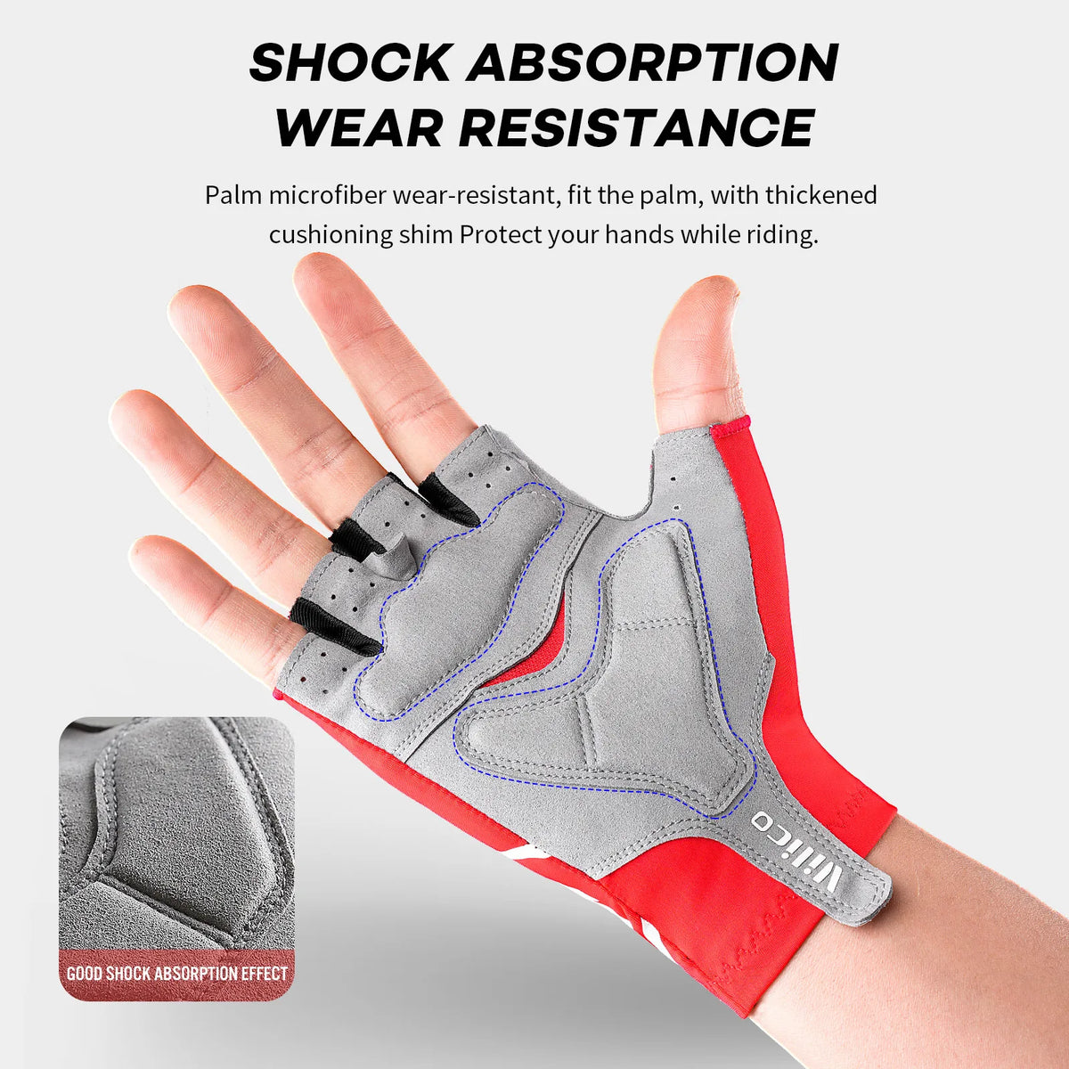 Half Finger Cycling Gloves – Anti-Slip Breathable Mittens for Road MTB Racing