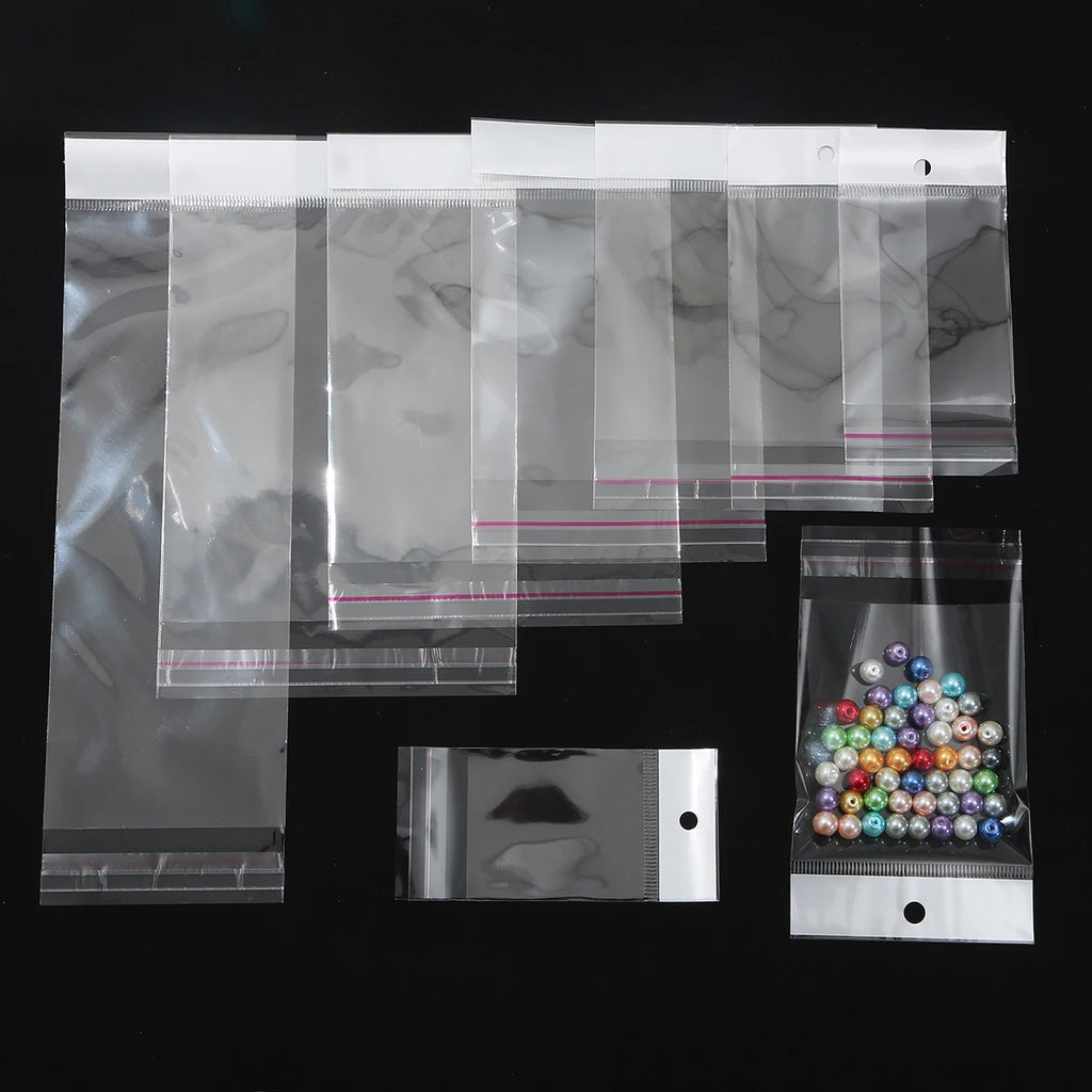 Self-Sealing Cellophane Bags – Transparent Adhesive Packaging for Gifts and Treats