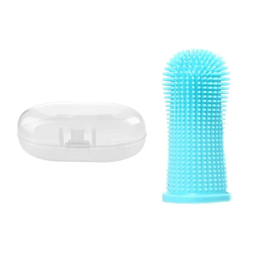 Silicone Finger Toothbrush – Pet Oral Cleaning Tool for Cats and Dogs