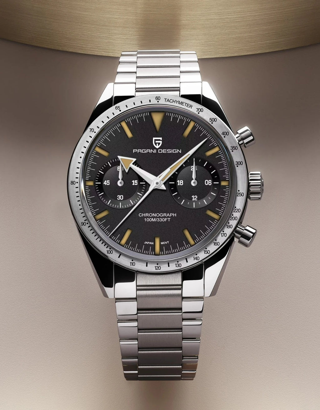 Pagani Design Moon Chronograph – Retro Sports Quartz Watch for Men
