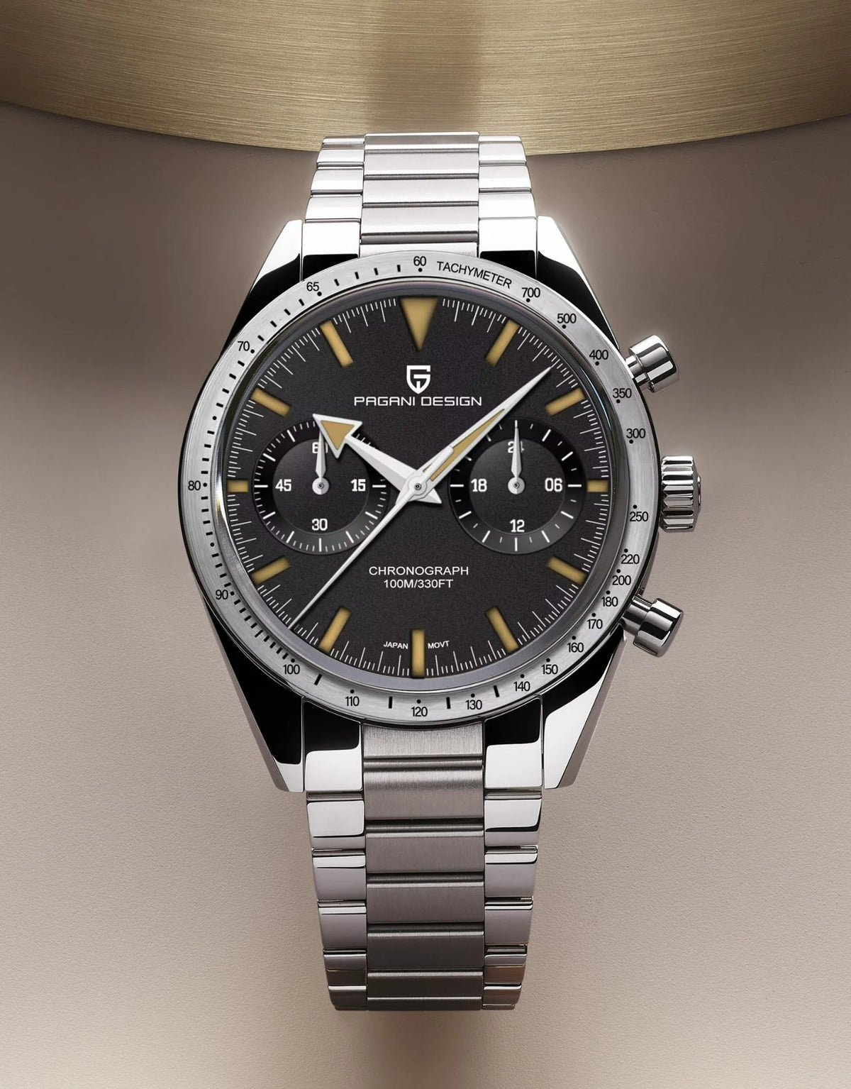 Pagani Design Moon Chronograph – Retro Sports Quartz Watch for Men