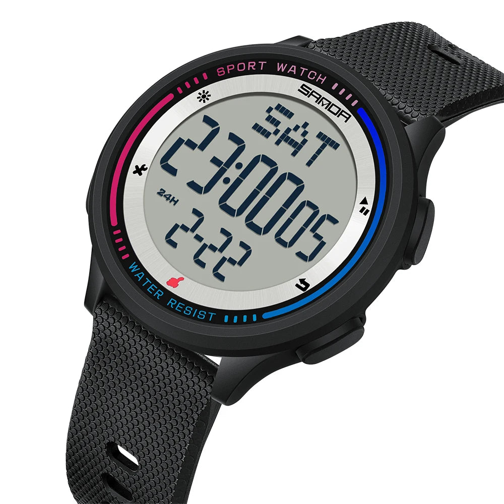 Digital Sports Watch – Waterproof Large Display for Outdoor Athletics