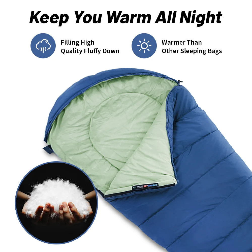 Ultralight Cotton Sleeping Bag – 4 Season Waterproof Gear for Camping Hiking