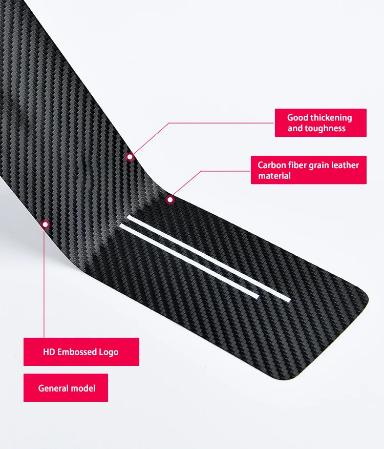 Carbon Fiber Door Sill Protectors – Leather Welcome Pedal for Nissan Juke