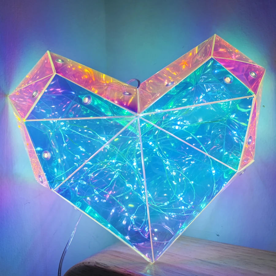 LED Teddy Bear Night Light – 30cm Colorful Plush Gift for Bedroom Decor