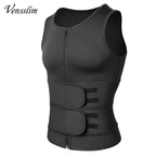 Men Compression Waist Trainer Vest – Slimming Sauna Shirt for Workout Fitness