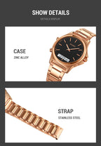 Digital Sport Watch – Waterproof Triple Time Display for Men