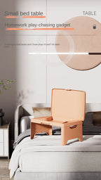 Folding Lap Desk – Portable Laptop Tray with Storage for Bed Work