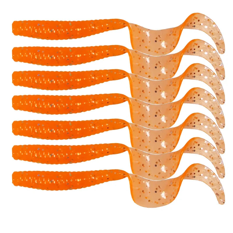 Soft Tail Fishing Lures – 8cm Artificial Bait Tackle for Freshwater Anglers