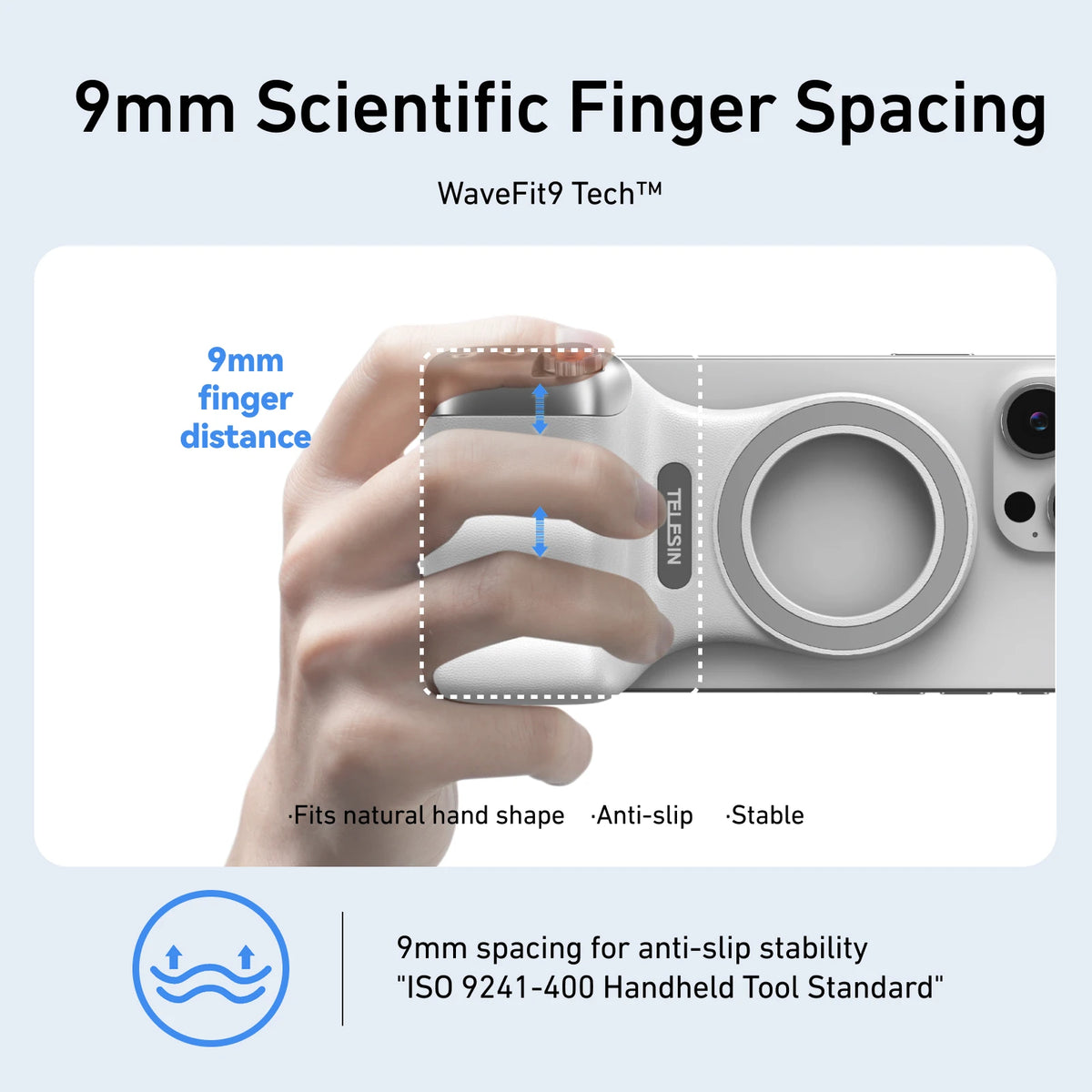 Magnetic Phone Camera Grip – Ergonomic Handheld Stabilizer for Content Creation