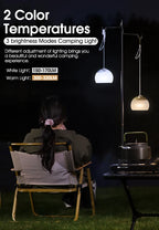Portable Retro LED Camping Light – Waterproof Hanging Lamp for Outdoor Emergencies