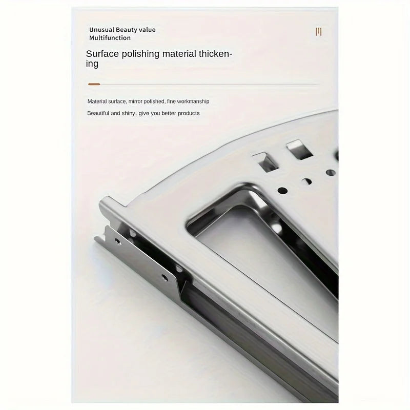 Stainless Steel Flip Shoe Rack – Thickened Hardware for Cabinet Storage