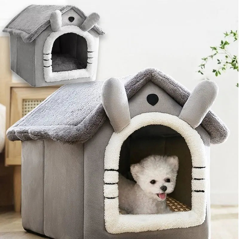 Foldable Pet House – Removable Washable Bed for Small to Large Dogs and Cats