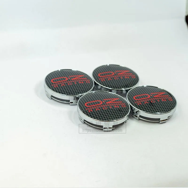 60mm OZ Racing Wheel Center Caps – Adhesive Emblem Badges for Car Styling