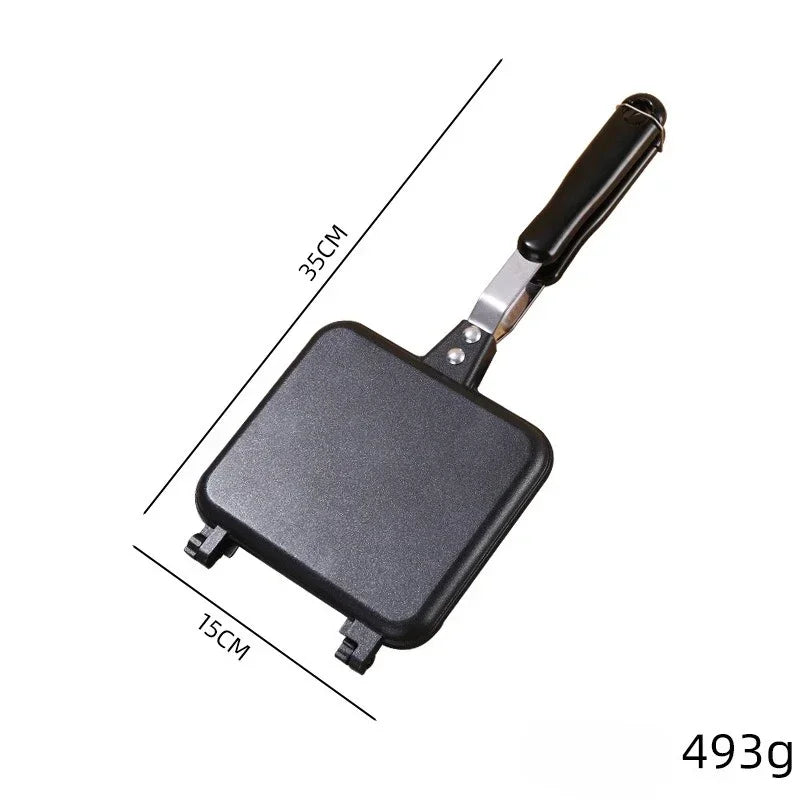 Non-Stick Aluminum Sandwich Pan – Detachable Double-Sided Grill for Breakfast