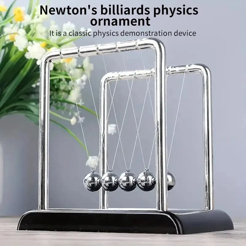 Newton's Cradle Steel Balance Balls – Physics Science Toy for Stress Relief