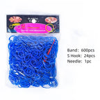 Elastic Loom Bands – Colorful DIY Jewelry Making Kit for Kids Crafts