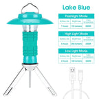 3-in-1 LED Camping Light – Multifunctional USB Rechargeable Tent Lantern