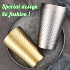 Stainless Steel Diamond Hammer Cup – Insulated Outdoor Camping Drinkware