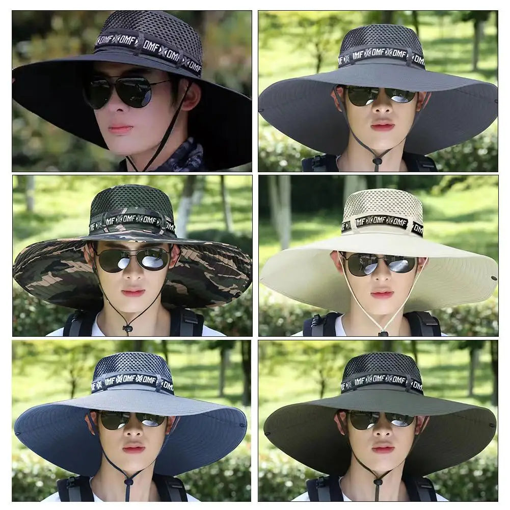 Breathable Mesh Sun Hat – Unisex UV Protection for Fishing and Hiking