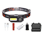 USB Rechargeable LED Headlamp – Waterproof 2500lm Light for Outdoor Camping