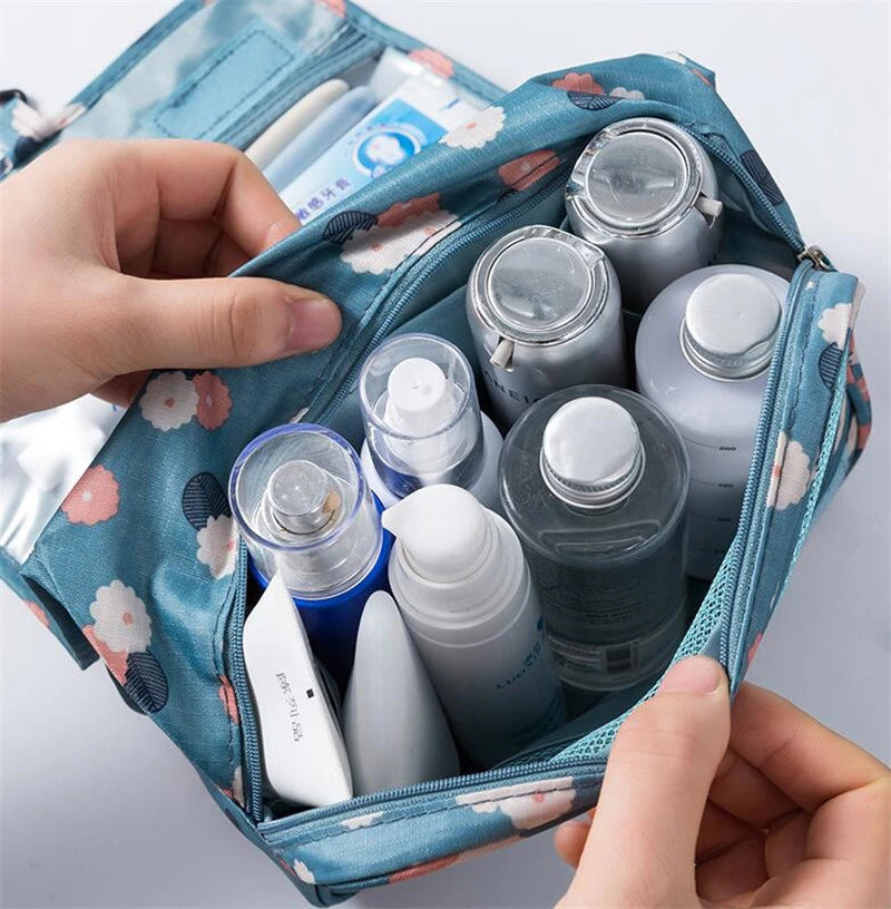 Waterproof Hanging Cosmetic Bag – Travel Toiletry Organizer for Women