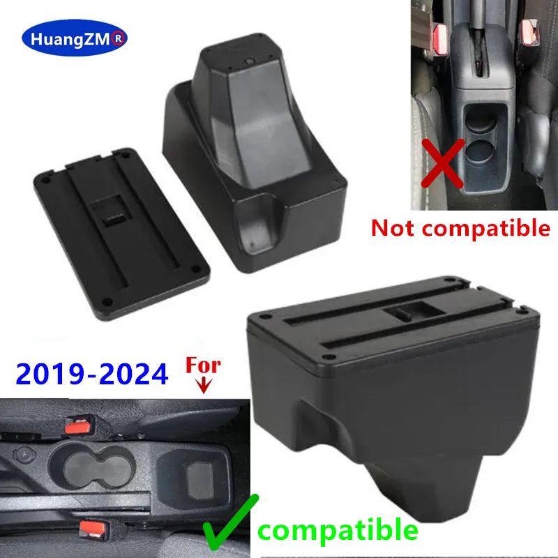 Center Console Armrest Box – Storage Organizer for Peugeot 208 and 2008