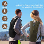 Waterproof Nylon Hydration Backpack – 3L Water Bladder for Hiking and Cycling