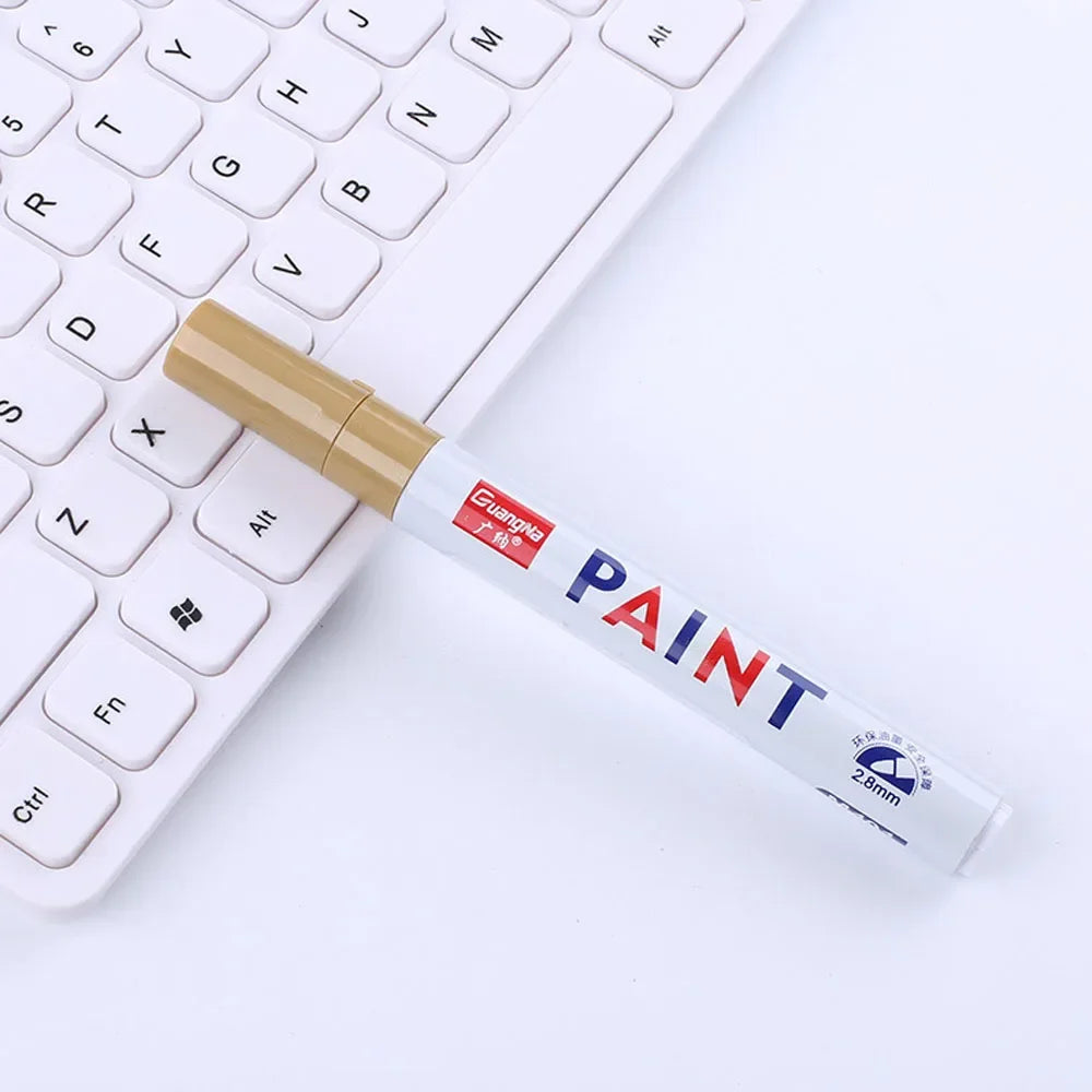 Permanent Paint Marker – Waterproof Oily Ink for Car Tires and Metal