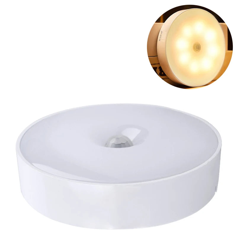 USB Rechargeable Motion Sensor Light – Magnetic Night Lamp for Home Bedroom