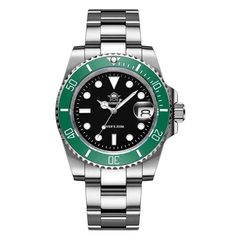 ADDIESDIVE Quartz Dive Watch – Stainless Steel Ceramic Bezel for Scuba Diving