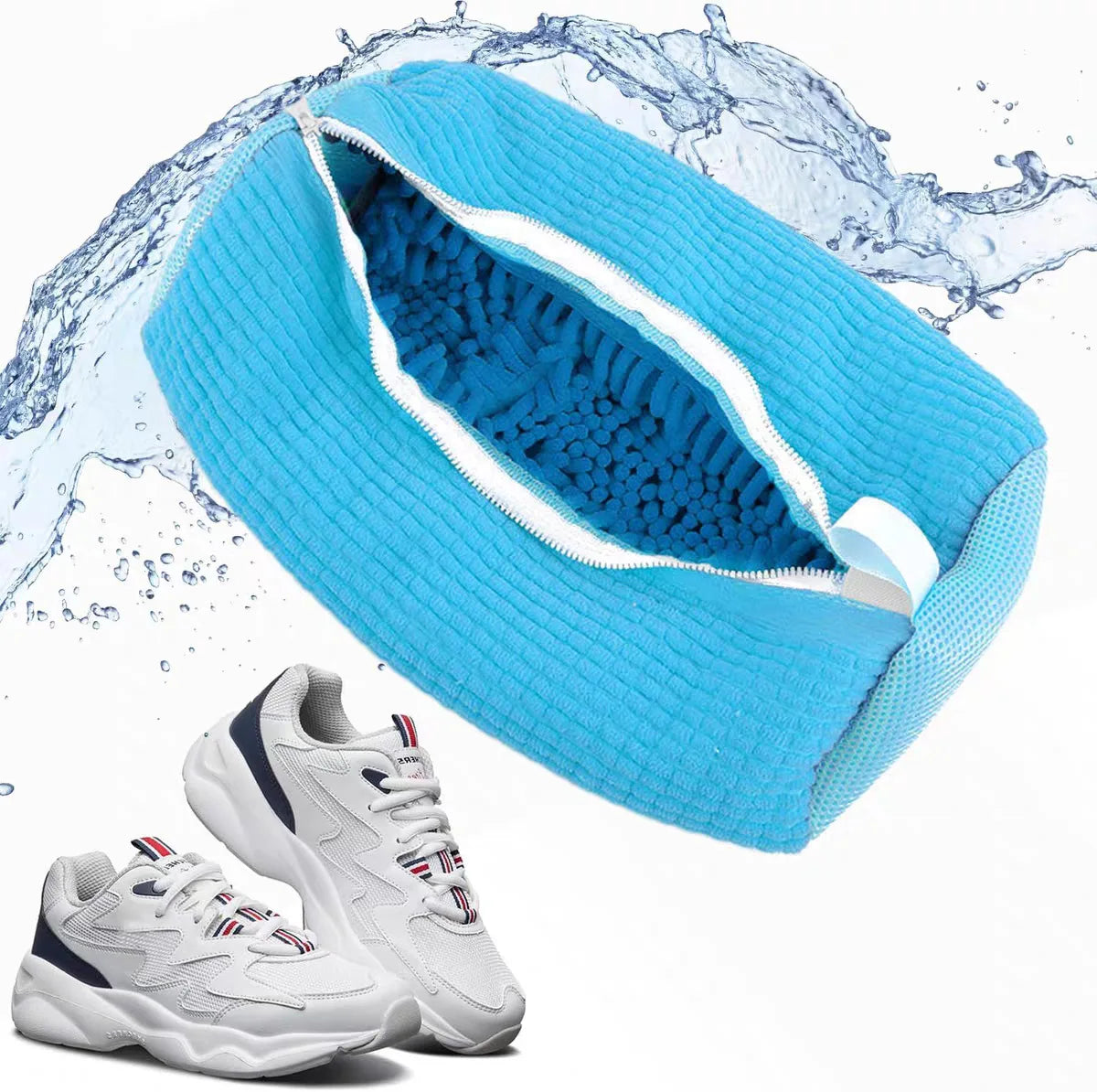 Padded Shoe Laundry Bag – Anti-Deformation Mesh Protector for Machine Washing